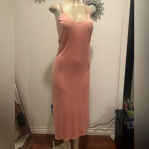 Pink long dress